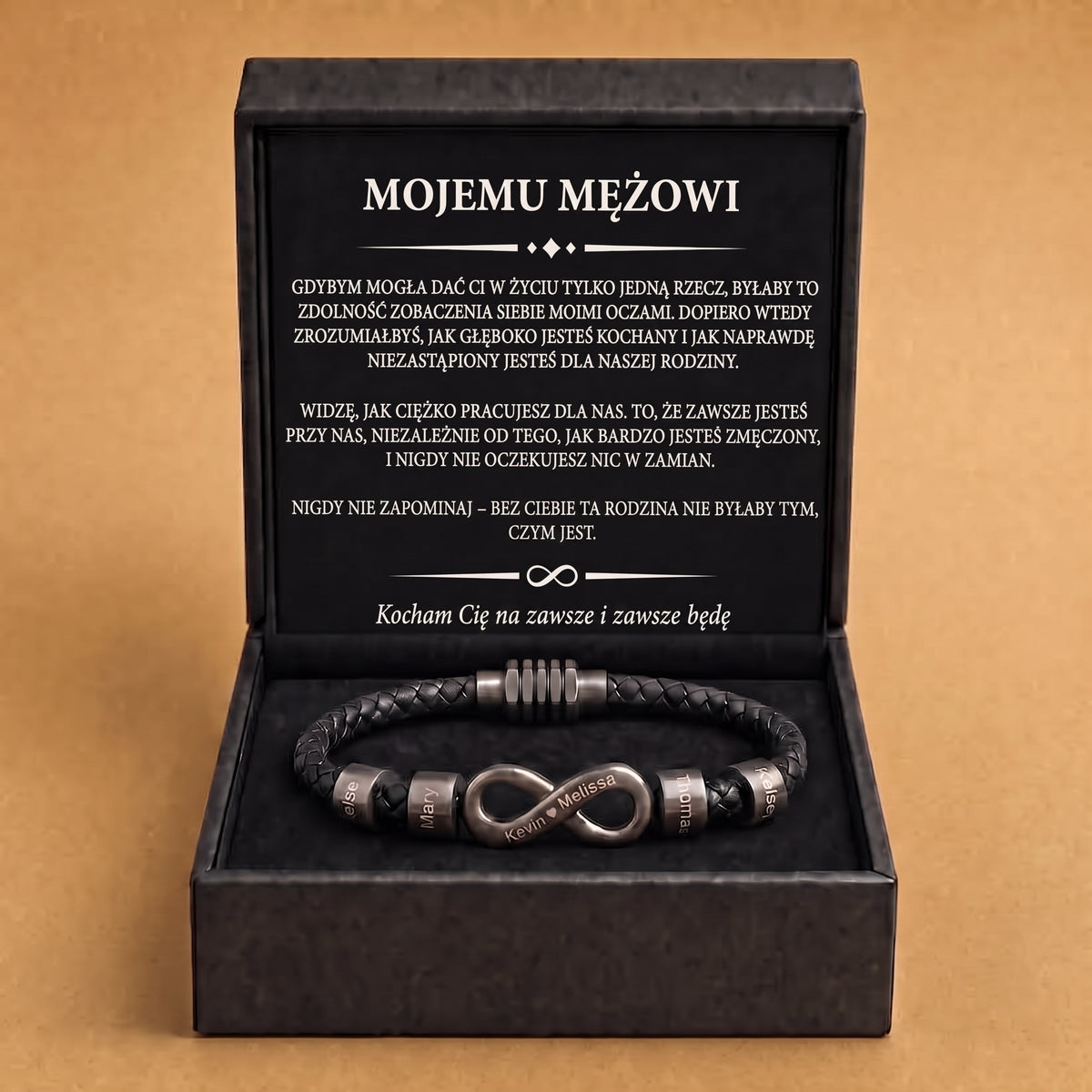 Bransoletka z imionami – Wieczna Więź
