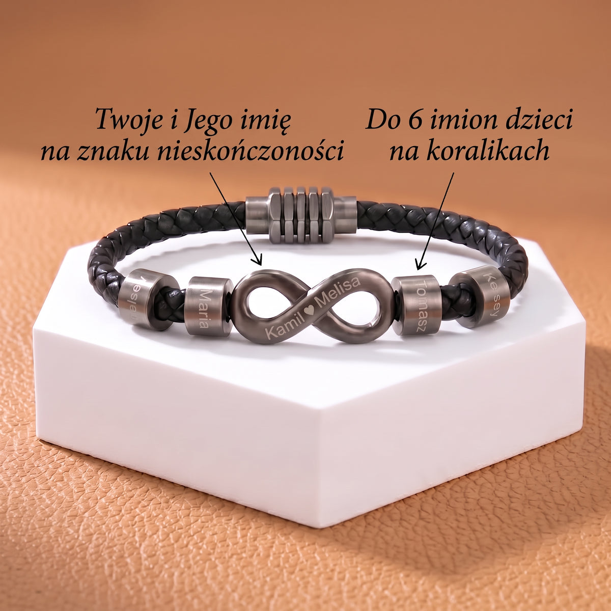Bransoletka z imionami – Wieczna Więź