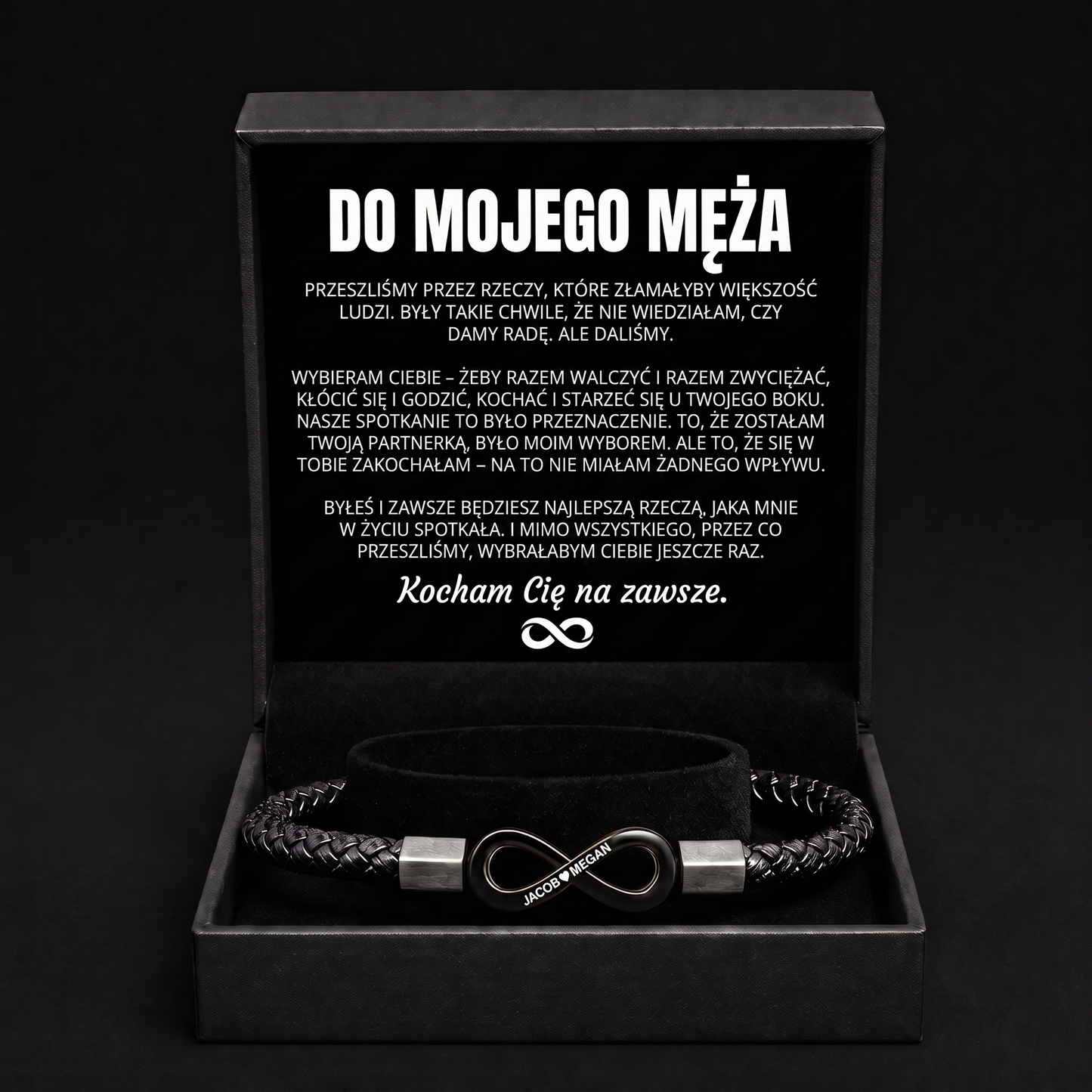 Personalizowana bransoletka „Do mojego męża”