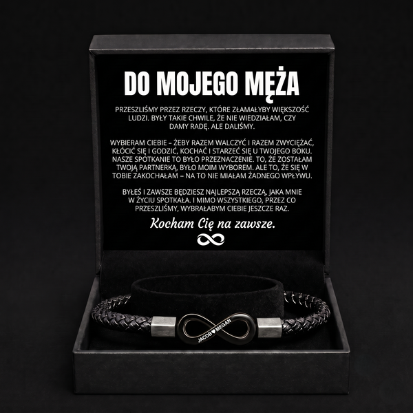 Personalizowana bransoletka „Do mojego męża”