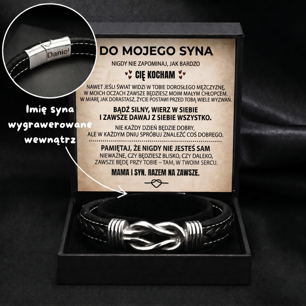 Grawerowana bransoletka „Do mojego syna”