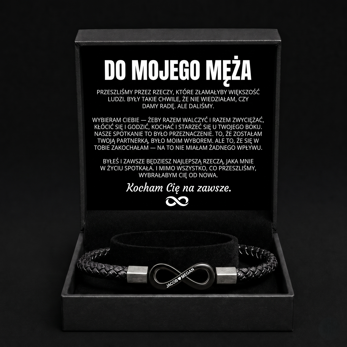 Spersonalizowana bransoletka "Dla Mojego Męża"